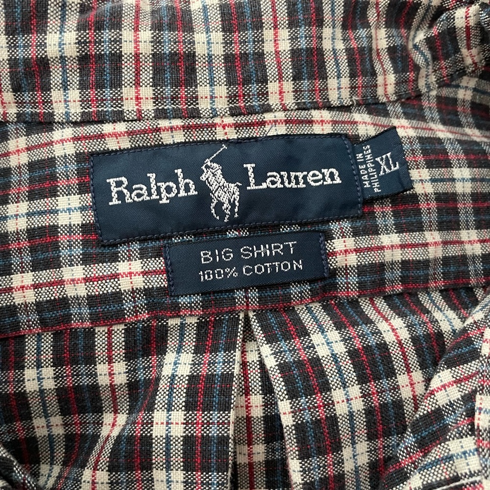 Ralph Lauren Big and Tall Plaid Button Down Casual Shirt - Picture 5 of 8